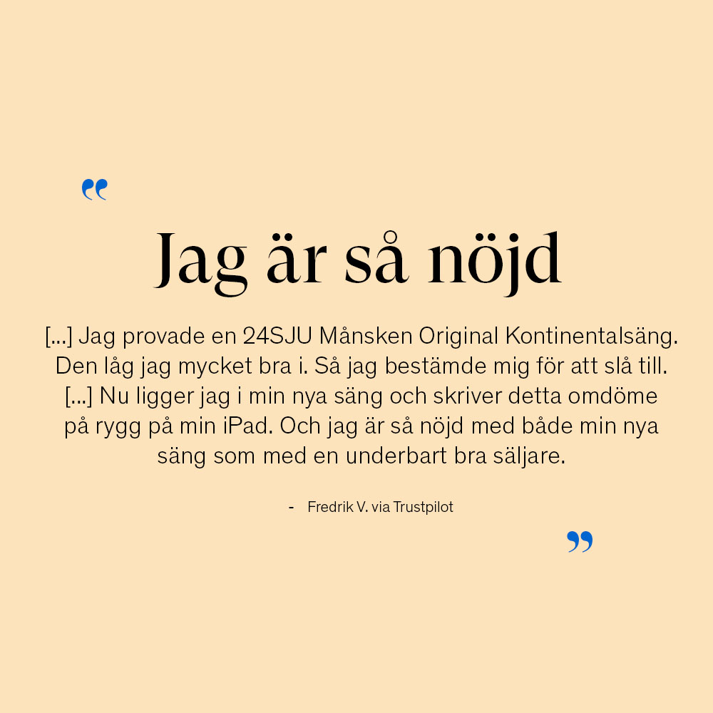 24SJU Månsken Original Kontinentalsäng