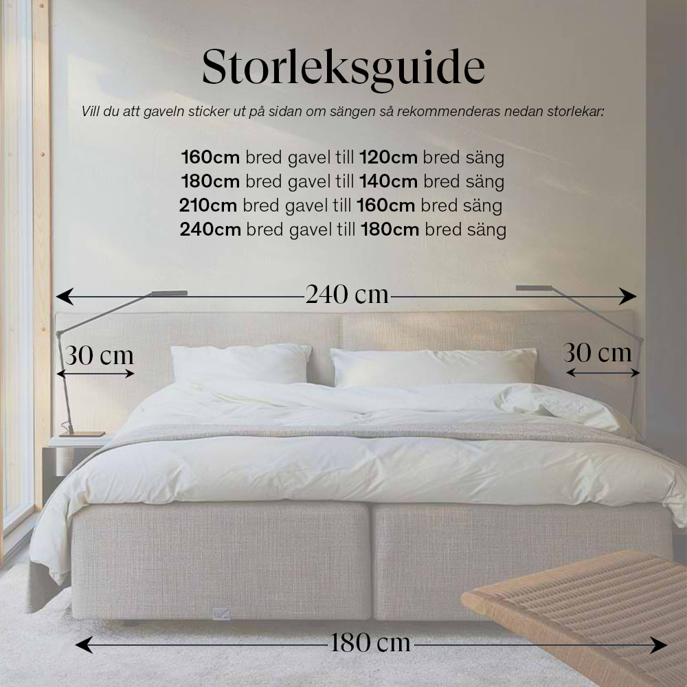 Viking Simplicity Sänggavel Hög