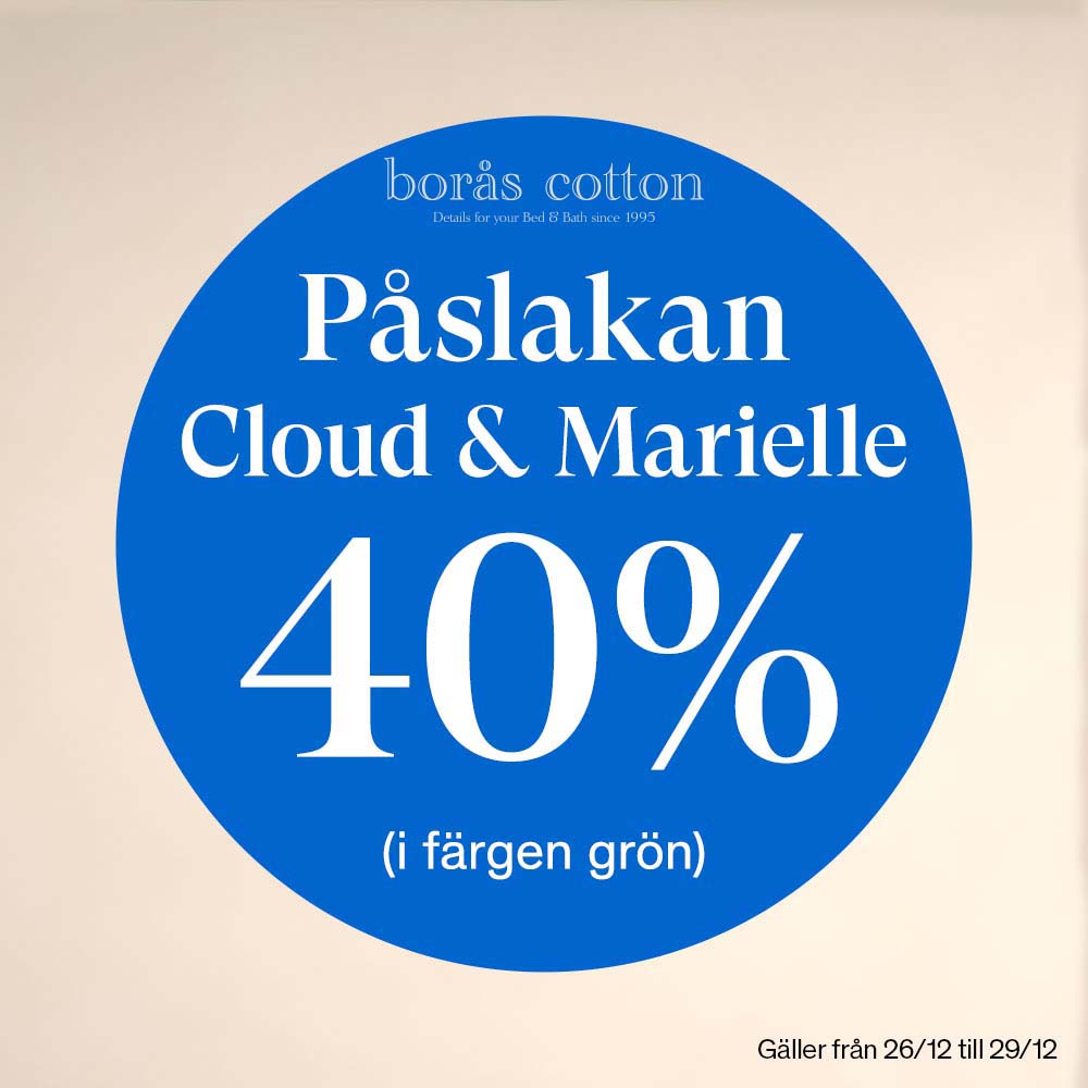 Borås Cotton påslakan Cloud & Marielle 40%